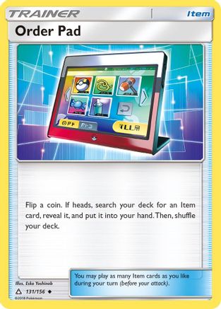 Order Pad (131/156) [SM  Ultra Prism] Reverse Holofoil - Uncommon