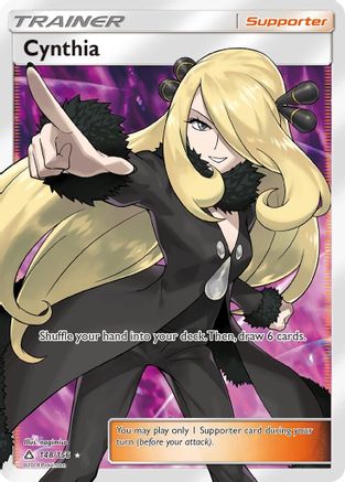 Cynthia (Full Art) (148/156) [SM  Ultra Prism] Holofoil - Ultra Rare