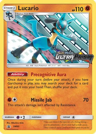 Lucario - SM95 (Prerelease) (SM95/248) [SM Promos] Holofoil - Promo