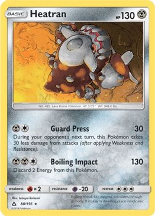 Heatran (Prerelease Kit Exclusive) (88/156) [Deck Exclusives] - Rare