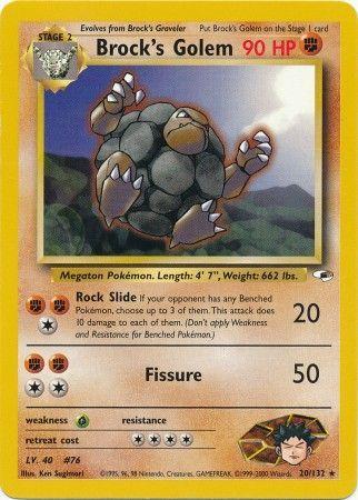 Brock's Golem (020/132) [Gym Heroes] Unlimited - Rare