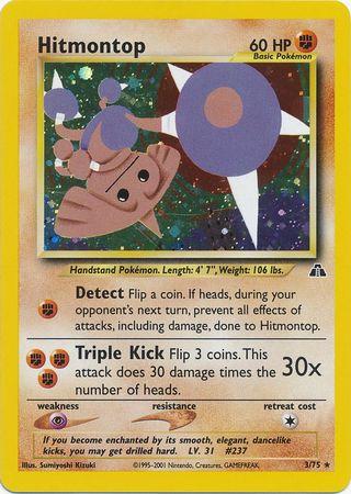 Hitmontop (003/75) [Neo Discovery] Unlimited Holofoil - Holo Rare