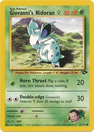 Giovanni's Nidoran F (075/132) [Gym Challenge] Unlimited - Common