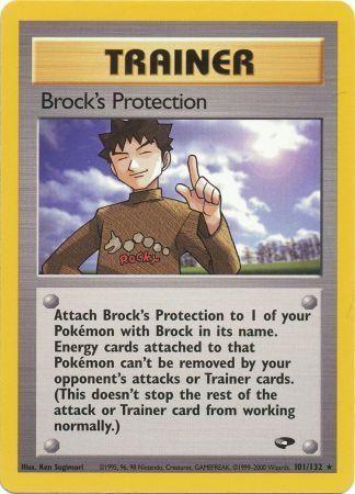 Brock's Protection (101/132) [Gym Challenge] Unlimited - Rare