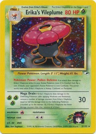 Erika's Vileplume (005/132) [Gym Heroes] Unlimited Holofoil - Holo Rare
