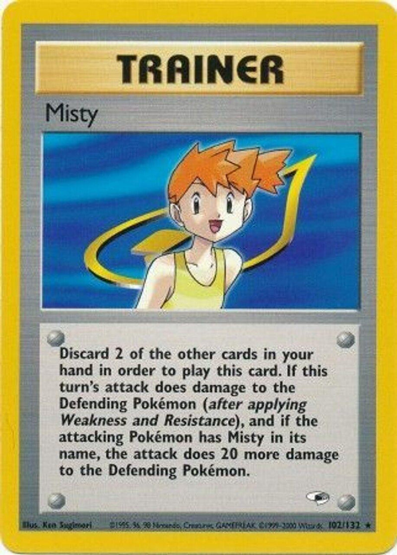 Misty (102/132) [Gym Heroes] Unlimited - Rare