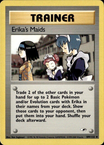 Erika's Maids (109/132) [Gym Heroes] Unlimited - Uncommon