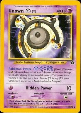 Unown [M] (049/75) [Neo Discovery] Unlimited - Uncommon