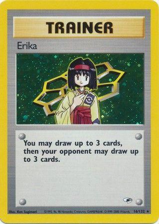 Erika (016/132) [Gym Heroes] Unlimited Holofoil - Holo Rare