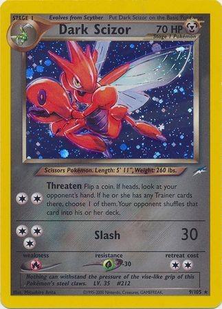 Dark Scizor (9/105) [Neo Destiny] Unlimited Holofoil - Holo Rare