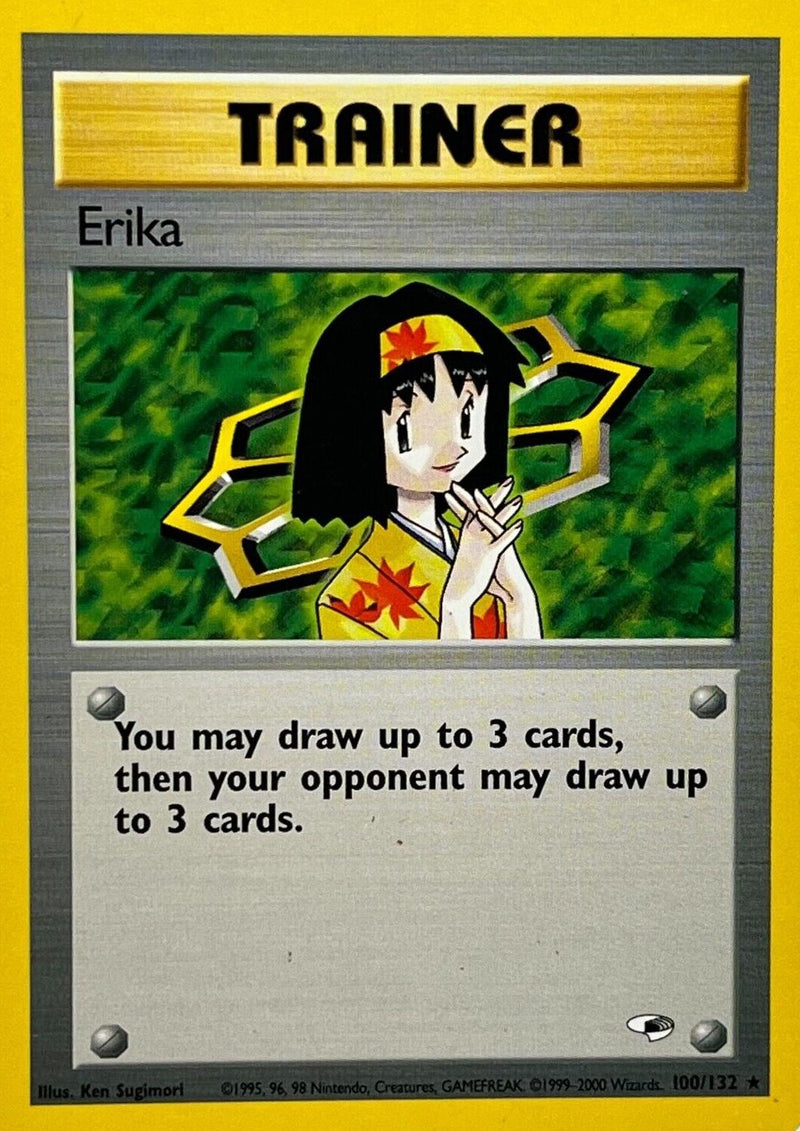 Erika (100/132) [Gym Heroes] Unlimited - Rare
