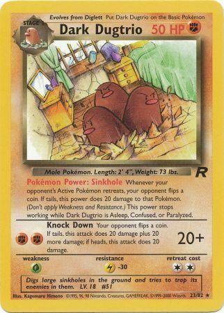 Dark Dugtrio (023/82) [Team Rocket] Unlimited - Rare