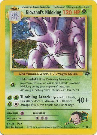 Giovanni's Nidoking (007/132) [Gym Challenge] Unlimited Holofoil - Holo Rare