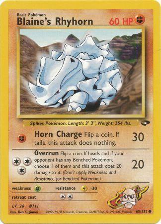 Blaine's Rhyhorn (065/132) [Gym Challenge] Unlimited - Common
