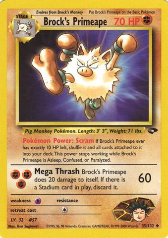 Brock's Primeape (035/132) [Gym Challenge] Unlimited - Uncommon