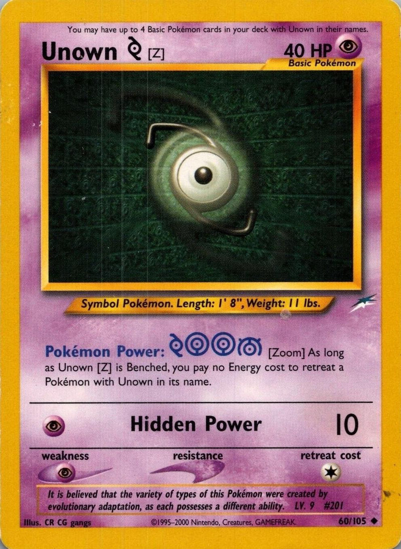 Unown [Z] (60/105) [Neo Destiny] Unlimited - Uncommon