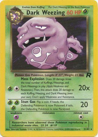 Dark Weezing (031/82) [Team Rocket] Unlimited - Rare