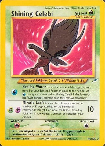 Shining Celebi (106/105) [Neo Destiny] Unlimited Holofoil - Secret Rare