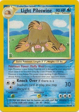 Light Piloswine (26/105) [Neo Destiny] Unlimited - Rare