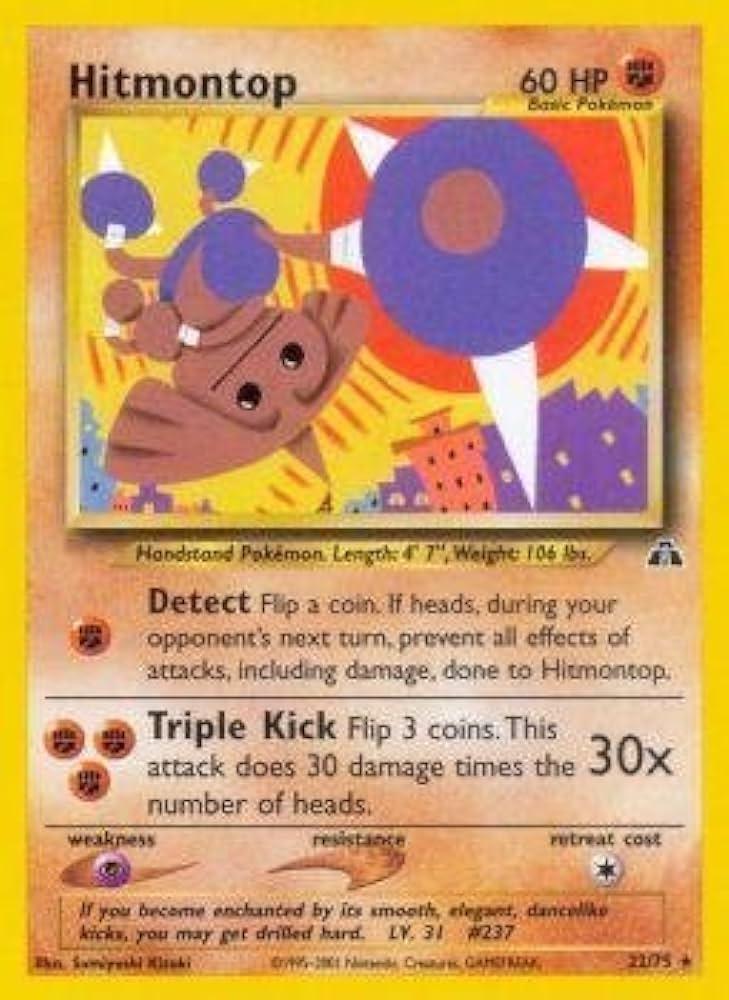 Hitmontop (22/75) [Neo Discovery] Unlimited - Rare