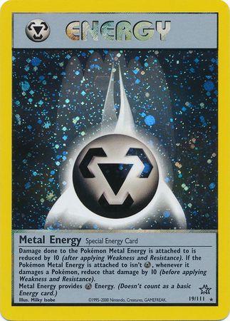 Metal Energy (019/111) [Neo Genesis] Unlimited Holofoil - Holo Rare