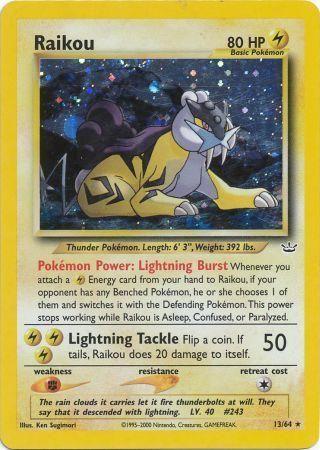 Raikou (13/64) [Neo Revelation] Unlimited Holofoil - Holo Rare