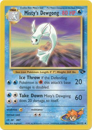 Misty's Dewgong (054/132) [Gym Challenge] Unlimited - Uncommon