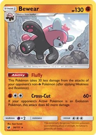 Bewear (Prerelease Kit Exclusive) (56/111) [Deck Exclusives] - Rare