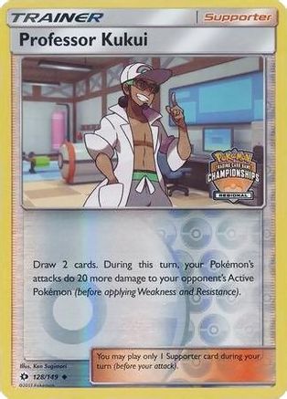 Professor Kukui (Regional Championships) (128/149) [League & Championship Cards] Reverse Holofoil - Promo