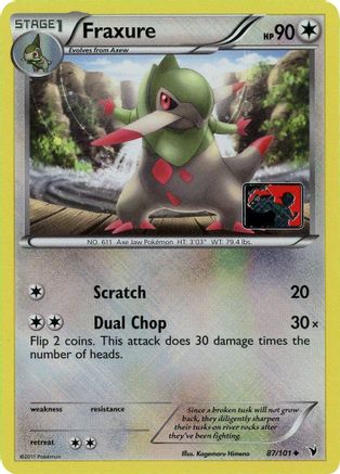 Fraxure (League Promo) (087/101) [League & Championship Cards] Reverse Holofoil - Promo