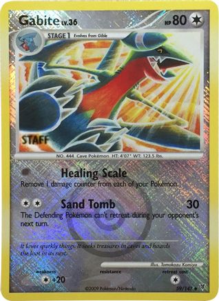 Gabite (Championship Promo) [Staff] (59/147) [League & Championship Cards] Reverse Holofoil - Promo