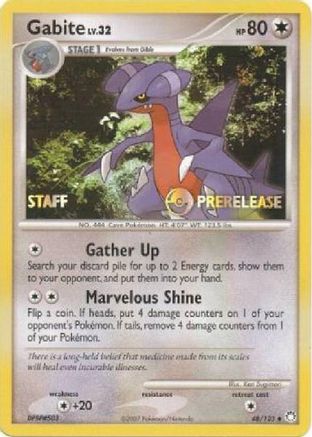 Gabite (Prerelease) [Staff] (48/124) [Diamond and Pearl Promos] - Promo