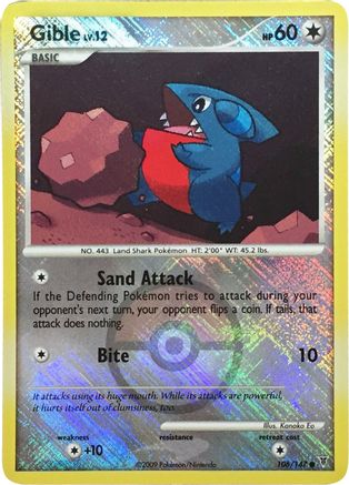 Gible (Championship Promo) (106/147) [League & Championship Cards] Reverse Holofoil - Promo