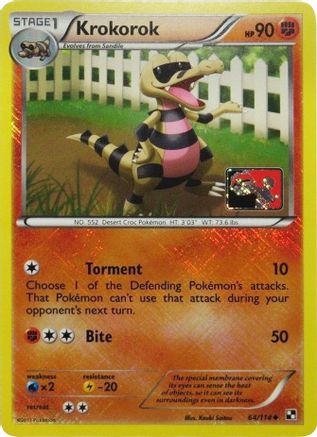 Krokorok (League Promo) (064/114) [League & Championship Cards] Reverse Holofoil - Promo