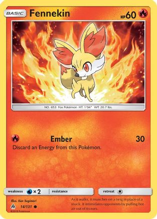 Fennekin (014/131) [SM  Forbidden Light] Reverse Holofoil - Common