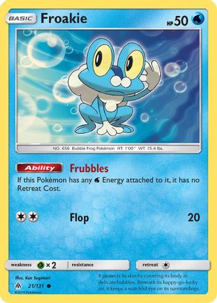 Froakie (021/131) [SM  Forbidden Light] Reverse Holofoil - Common