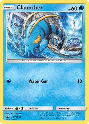 Clauncher (25/131) [SM  Forbidden Light] Reverse Holofoil - Common