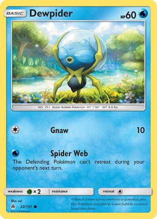 Dewpider (32/131) [SM  Forbidden Light] Reverse Holofoil - Common