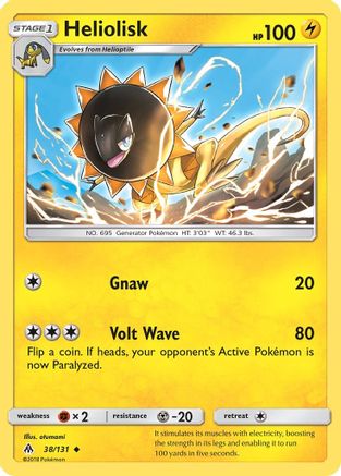 Heliolisk (38/131) [SM  Forbidden Light] - Uncommon