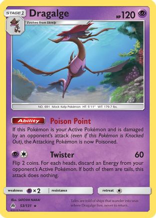 Dragalge (53/131) [SM  Forbidden Light] Reverse Holofoil - Rare
