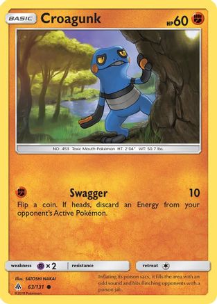 Croagunk (63/131) [SM  Forbidden Light] - Common