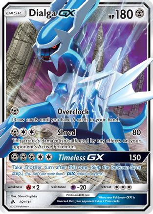 Dialga GX (082/131) [SM  Forbidden Light] Holofoil - Ultra Rare
