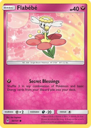 Flabebe (084/131) [SM  Forbidden Light] Reverse Holofoil - Common