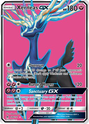 Xerneas GX (Full Art) (126/131) [SM  Forbidden Light] Holofoil - Ultra Rare