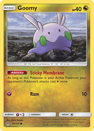 Goomy (091/131) [SM  Forbidden Light] Reverse Holofoil - Common
