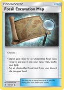 Fossil Excavation Map (107/131) [SM  Forbidden Light] - Uncommon