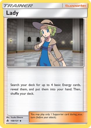 Lady (109/131) [SM  Forbidden Light] Reverse Holofoil - Uncommon