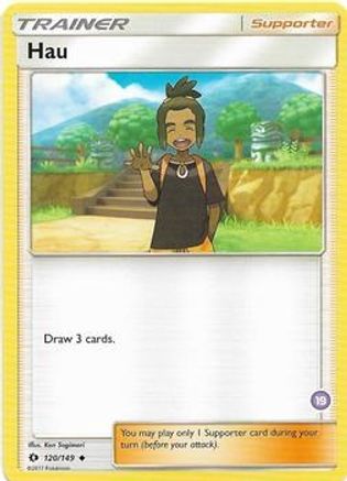 Hau (19) (Alolan Sandslash Half-Deck) (120) [SM Trainer Kit Alolan Sandslash & Alolan Ninetales] - Uncommon