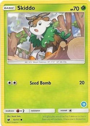 Skiddo (13) (10) [SM Trainer Kit Alolan Sandslash & Alolan Ninetales] - Common