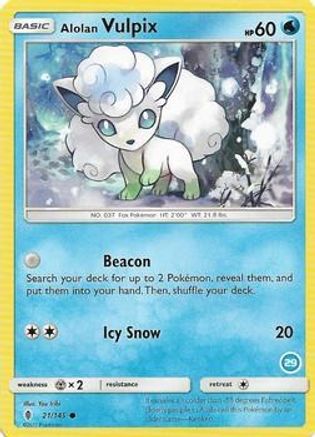 Alolan Vulpix (29) (21) [SM Trainer Kit Alolan Sandslash & Alolan Ninetales] - Common